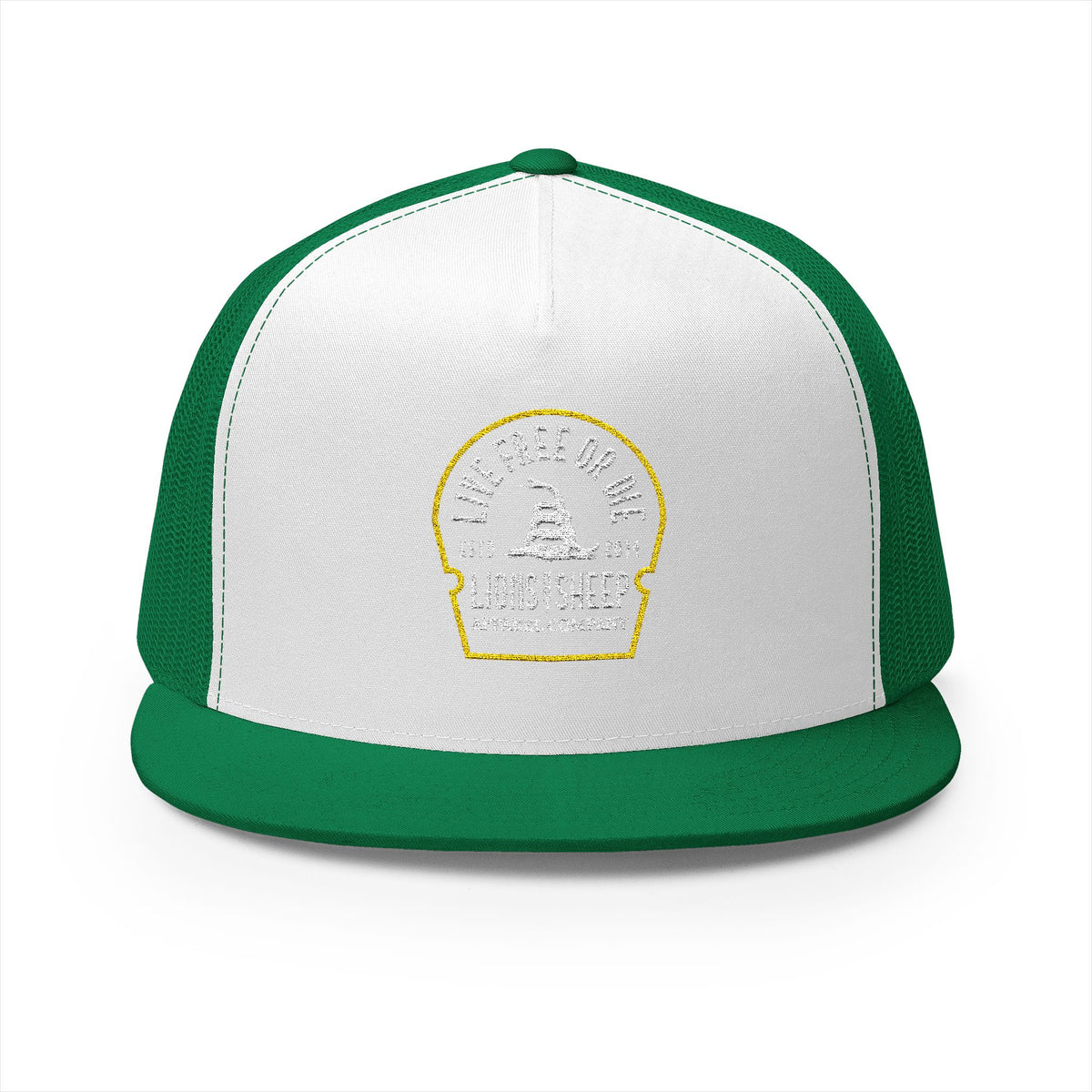 Lions Not Sheep &quot;Live Free or Die&quot; 5 Panel Trucker Hat