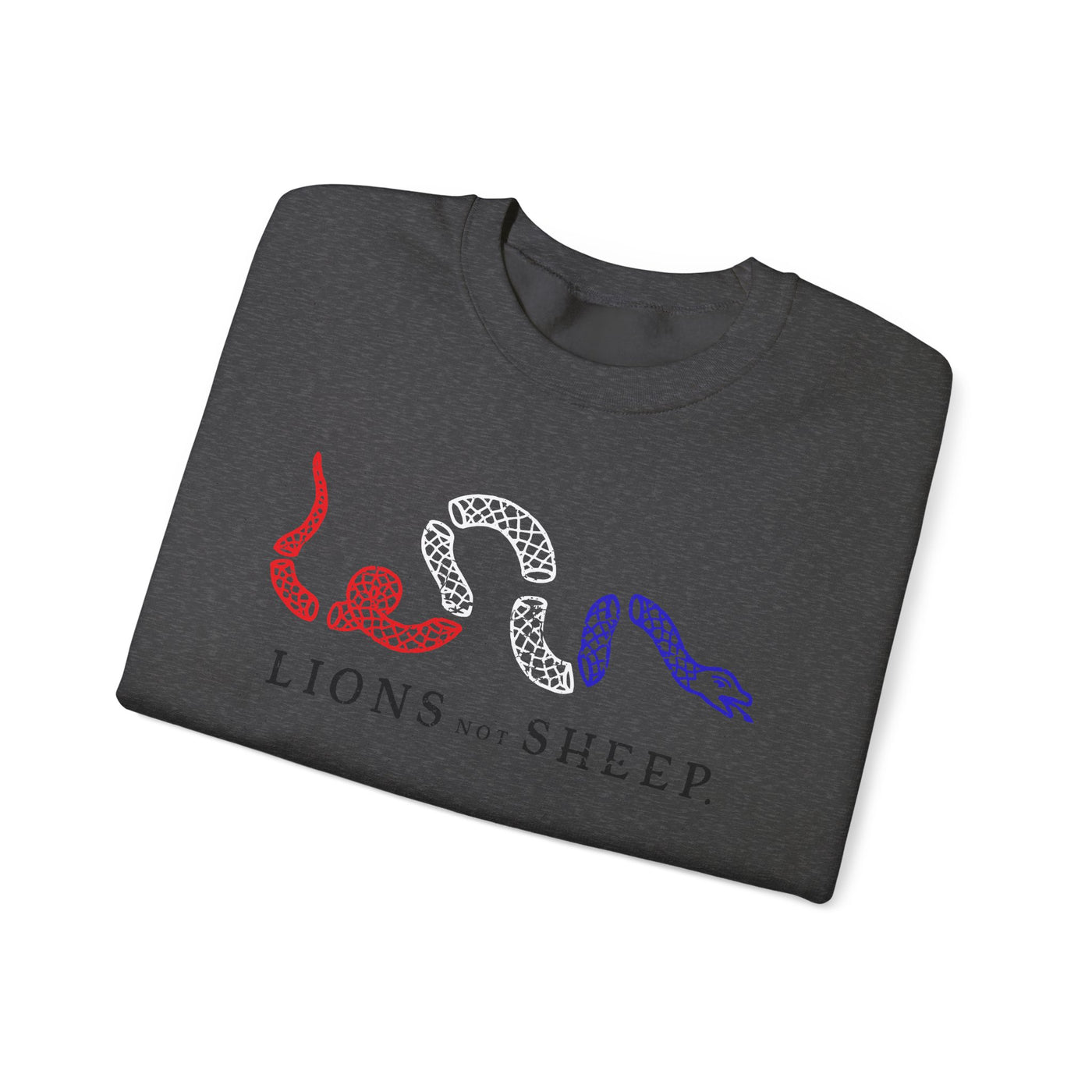 Lions Not Sheep "Join or Die" Unisex Crewneck Sweatshirt