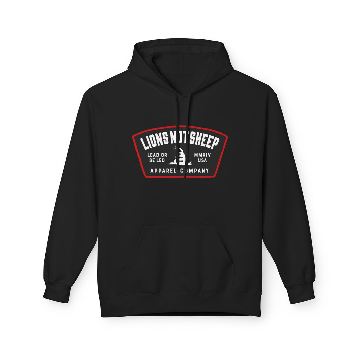 Lions Not Sheep "Lead From the Front" Softstyle Fleece Hoodie
