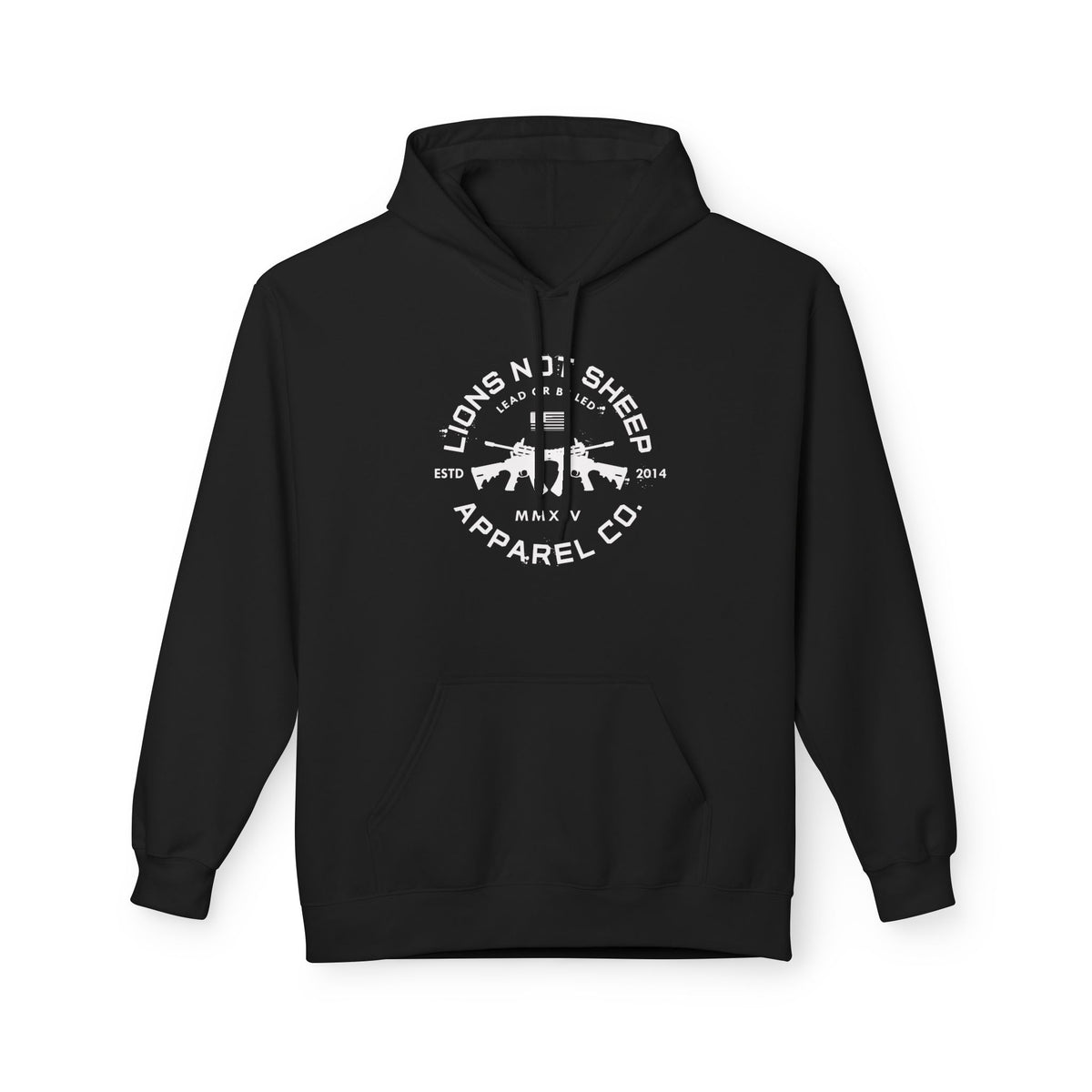 Lions Not Sheep "Cross Guns" Softstyle Fleece Hoodie
