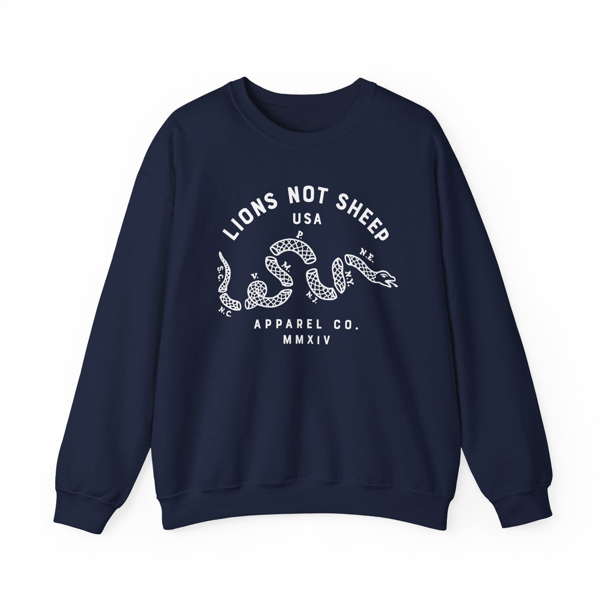 Lions Not Sheep "Vintage Snake" Unisex Crewneck Sweatshirt