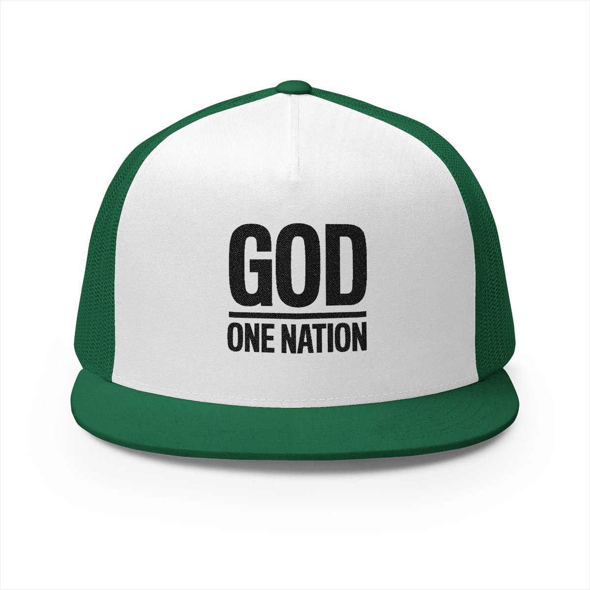 Lions Not Sheep &quot;God&#39;s Nation&quot; 5 Panel Trucker Hat - Light Version