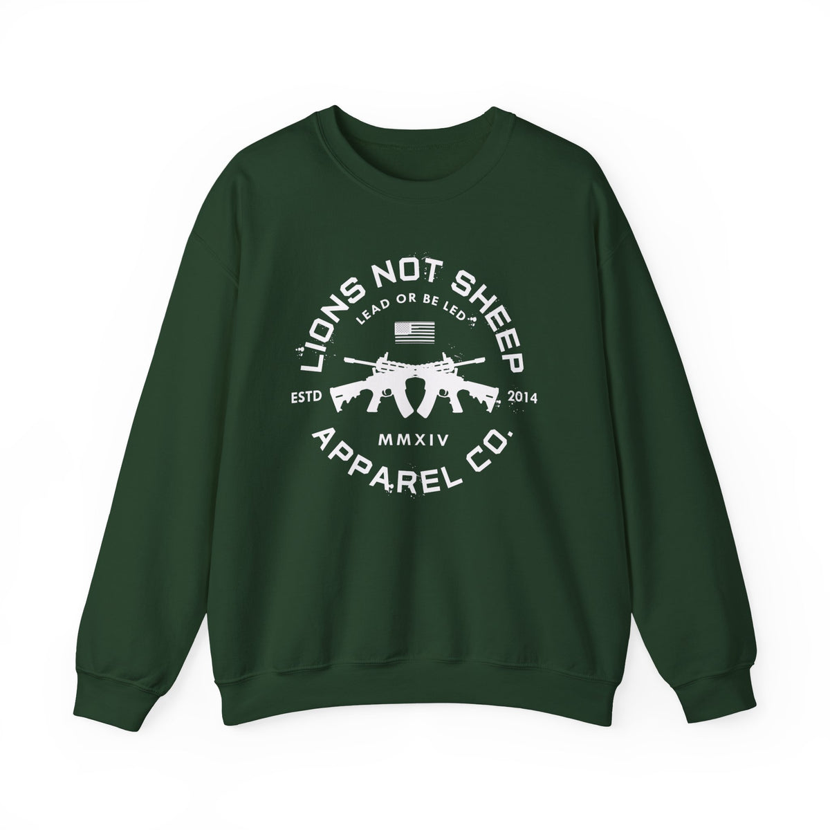 Lions Not Sheep "Cross Guns" Unisex Crewneck Sweatshirt