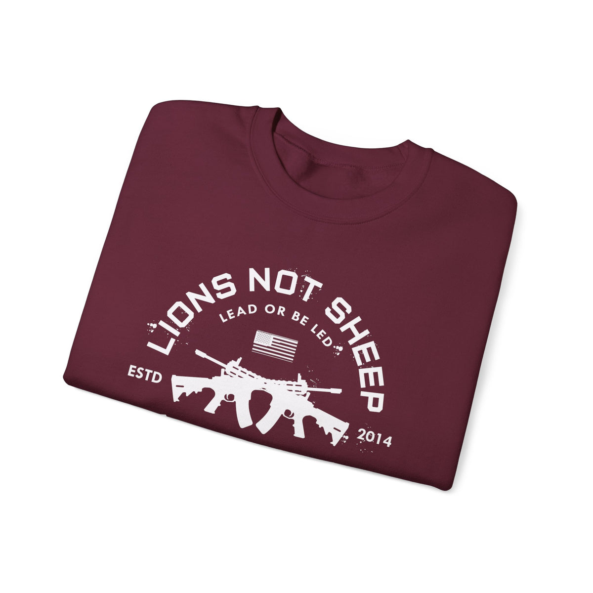 Lions Not Sheep "Cross Guns" Unisex Crewneck Sweatshirt