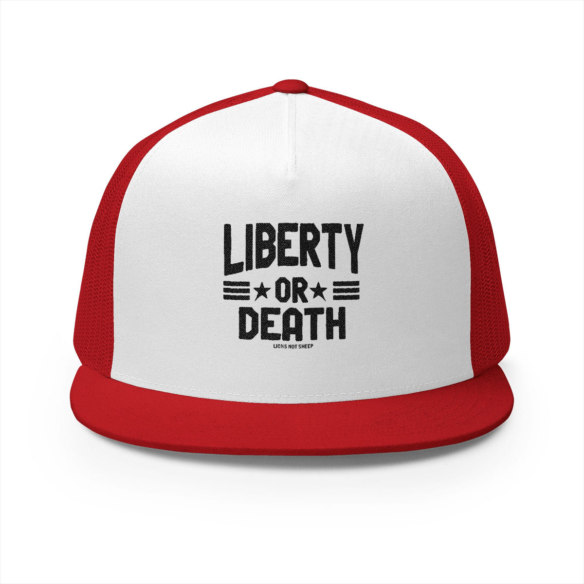 Lions Not Sheep &quot;Liberty or Death&quot; 5 Panel Trucker Hat - Light Version