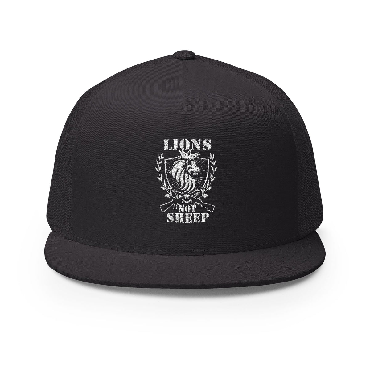 Lions Not Sheep &quot;Rifle&quot; 5 Panel Trucker Hat - Dark Version