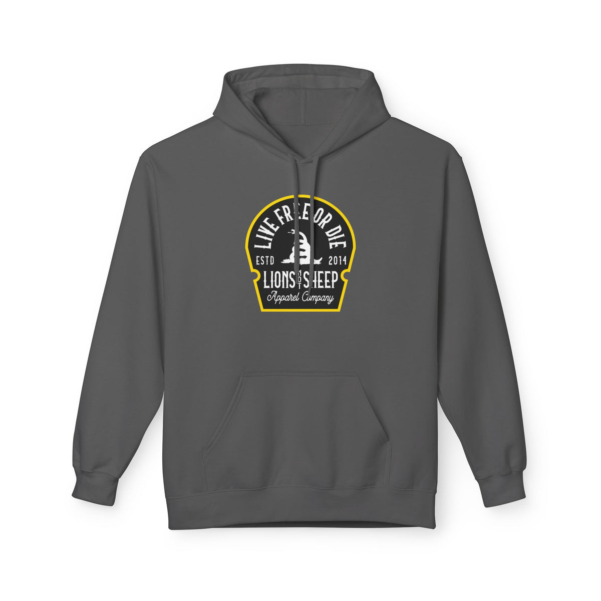 Lions Not Sheep "Live Free or Die" Softstyle Fleece Hoodie