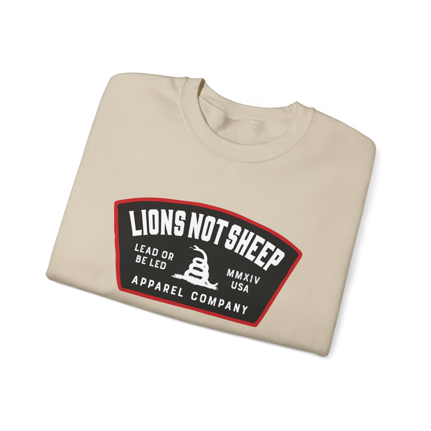 Lions Not Sheep "Lead From the Front" Unisex Crewneck Sweatshirt