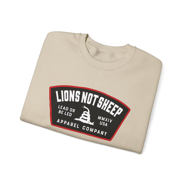 Lions Not Sheep "Lead From the Front" Unisex Crewneck Sweatshirt