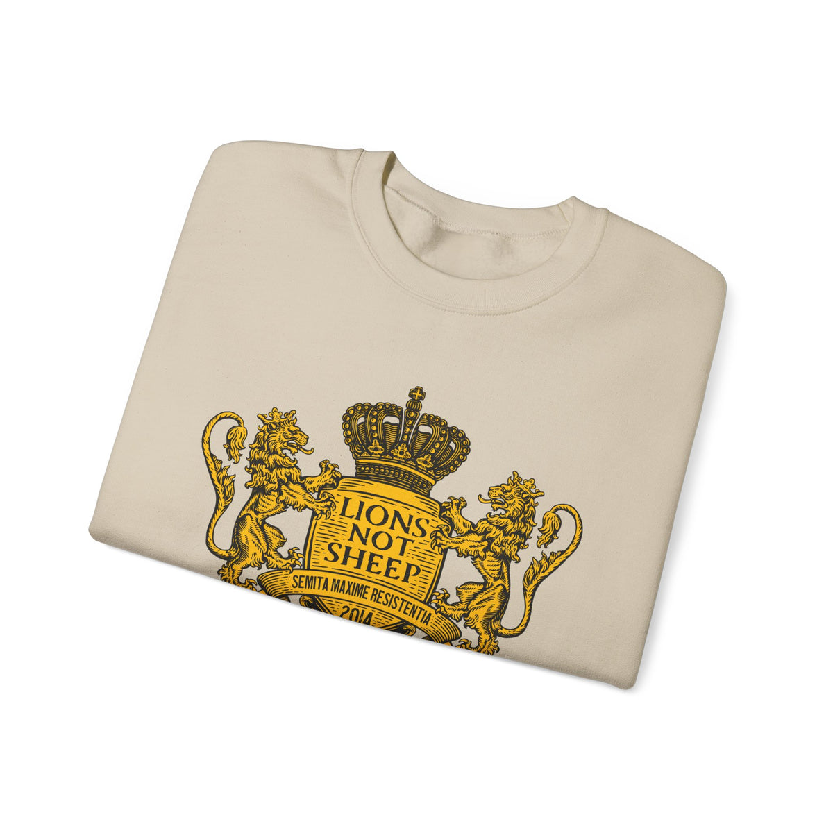 Lions Not Sheep "Coat of Arms" Unisex Crewneck Sweatshirt