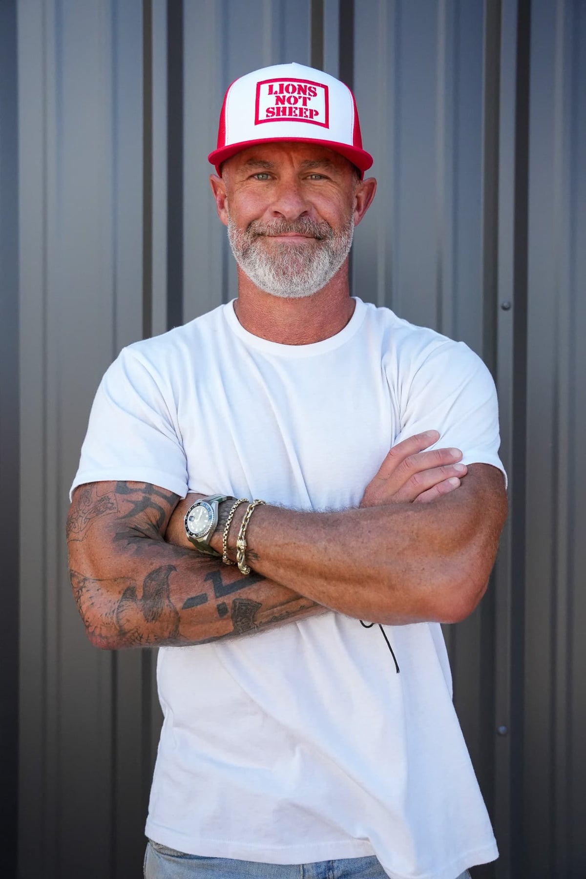 Lions Not Sheep OG Hat (White / Red)