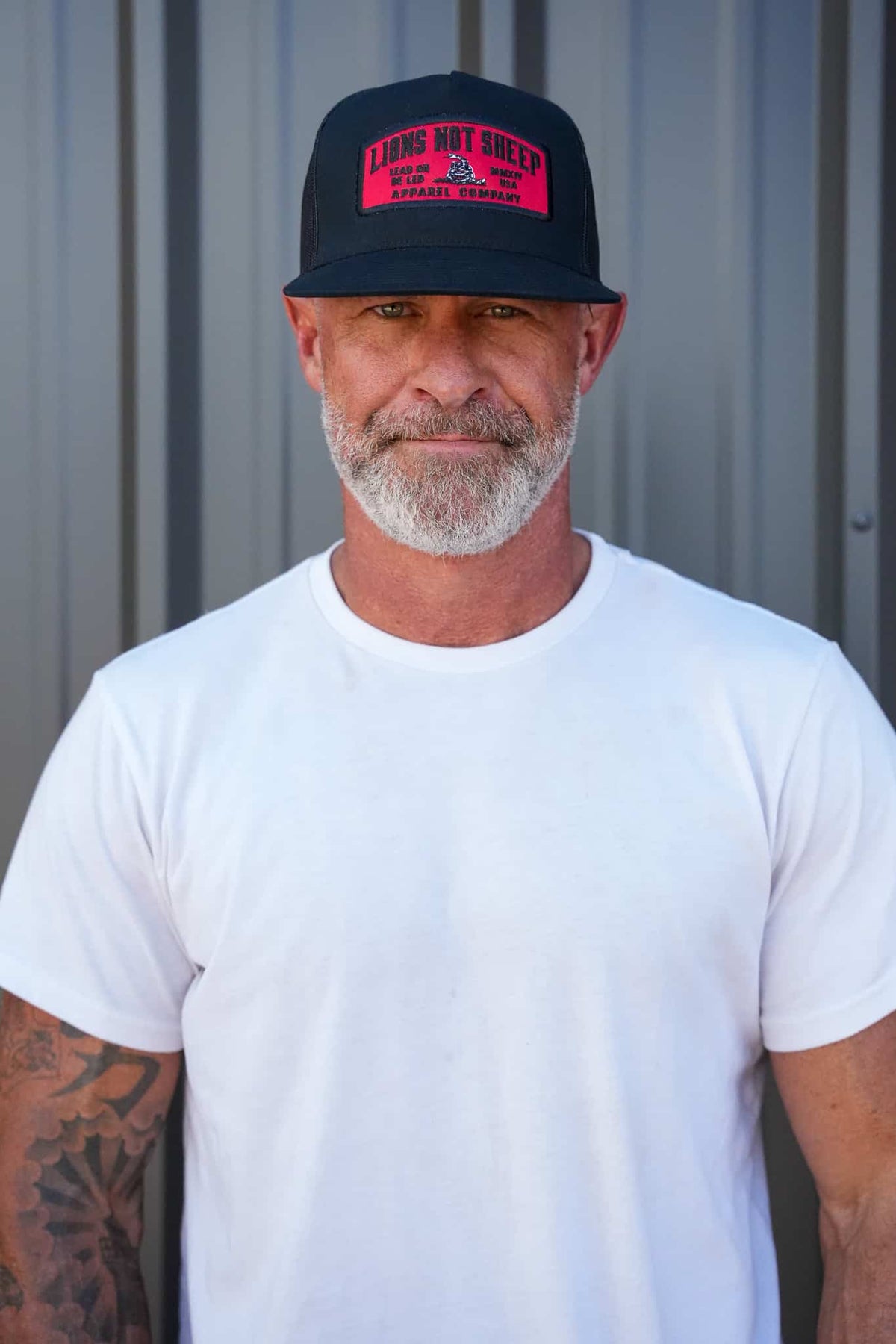Lions Not Sheep "Lead From the Front" Trucker Hat - Red/Black