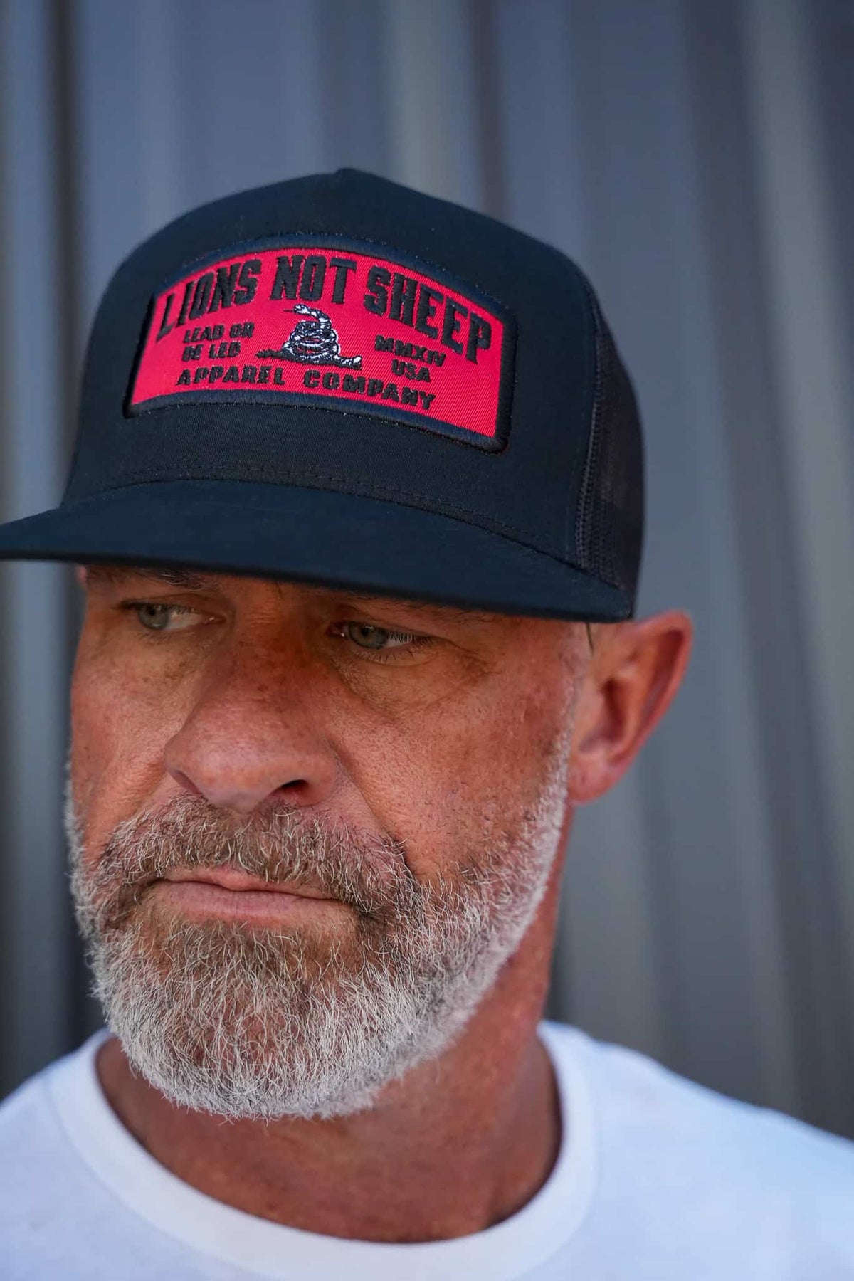 Lions Not Sheep "Lead From the Front" Trucker Hat - Red/Black
