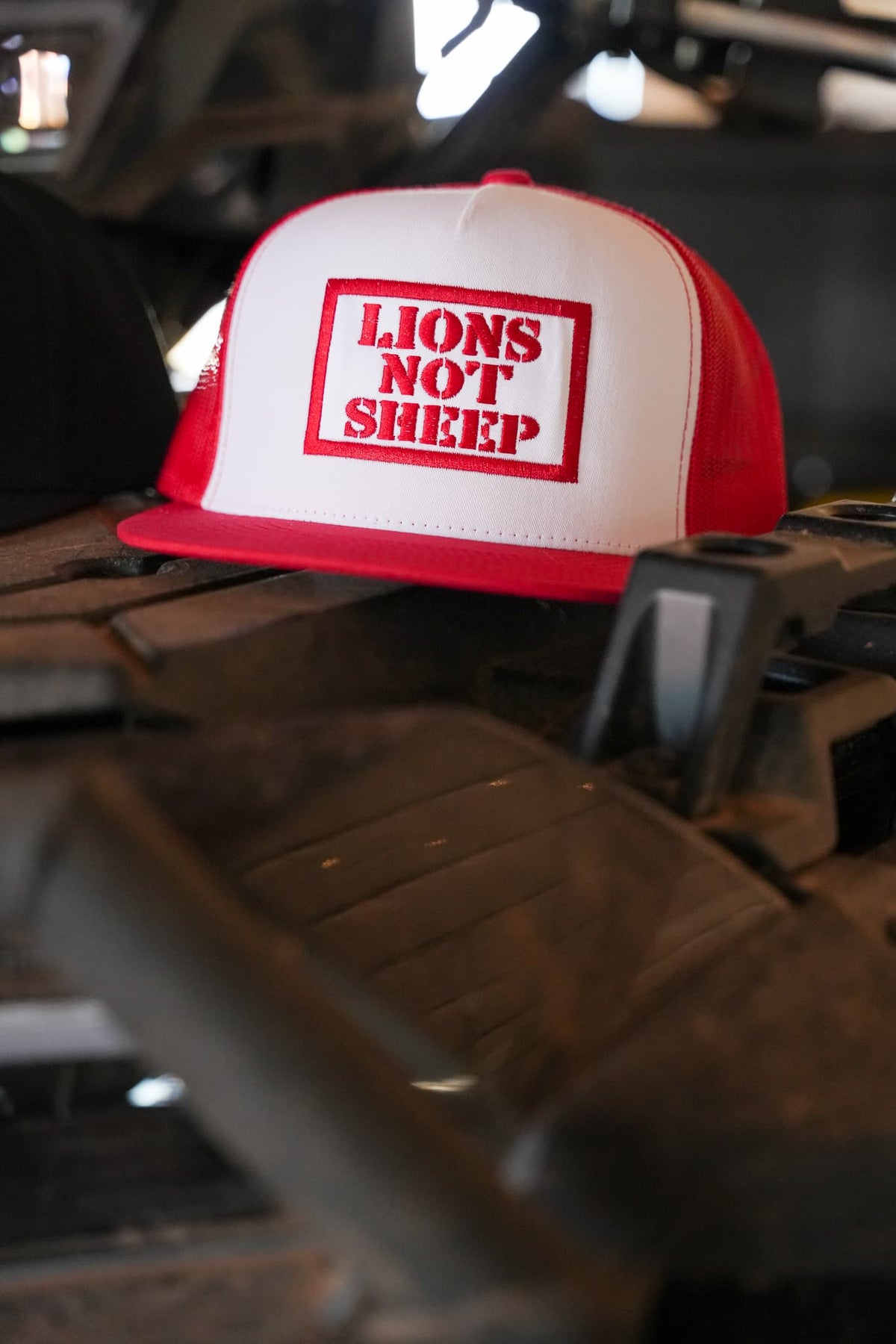 Lions Not Sheep OG Hat (White / Red)