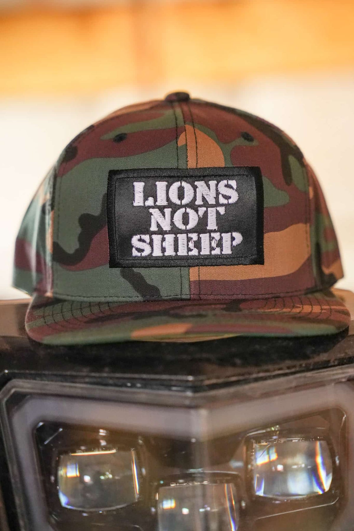 Lions Not Sheep "OG" SnapBack Hat - Green Camo