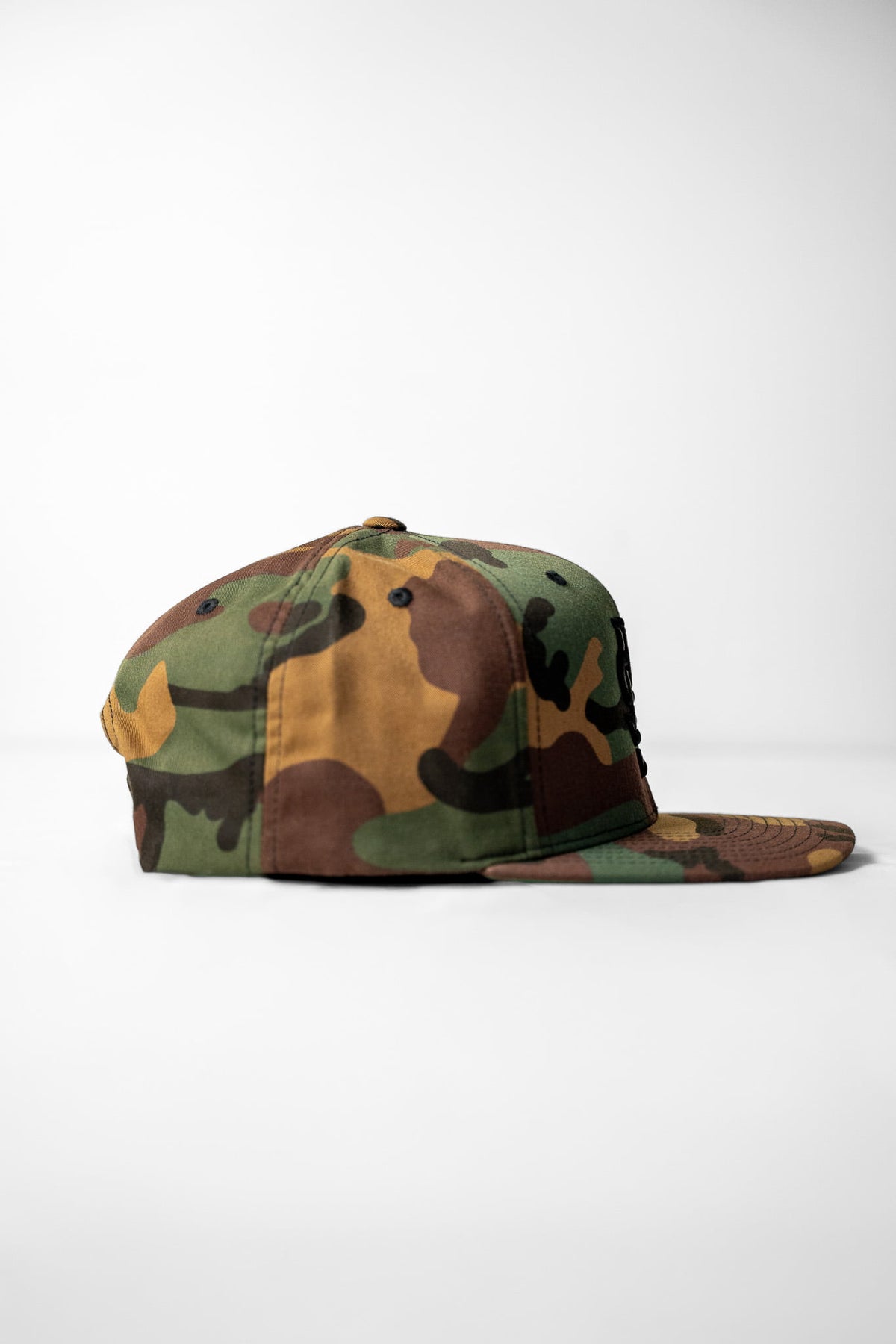 LNS Monogram Snapback - Woodland Camo/Black