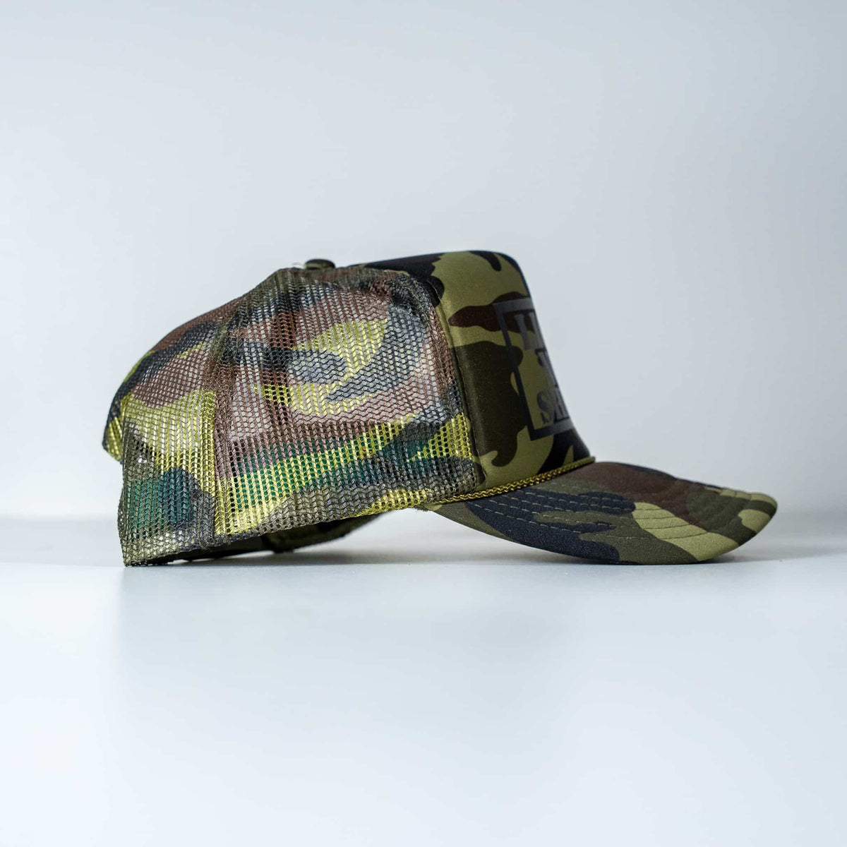 Lions Not Sheep Foam Trucker Hat Full Camo