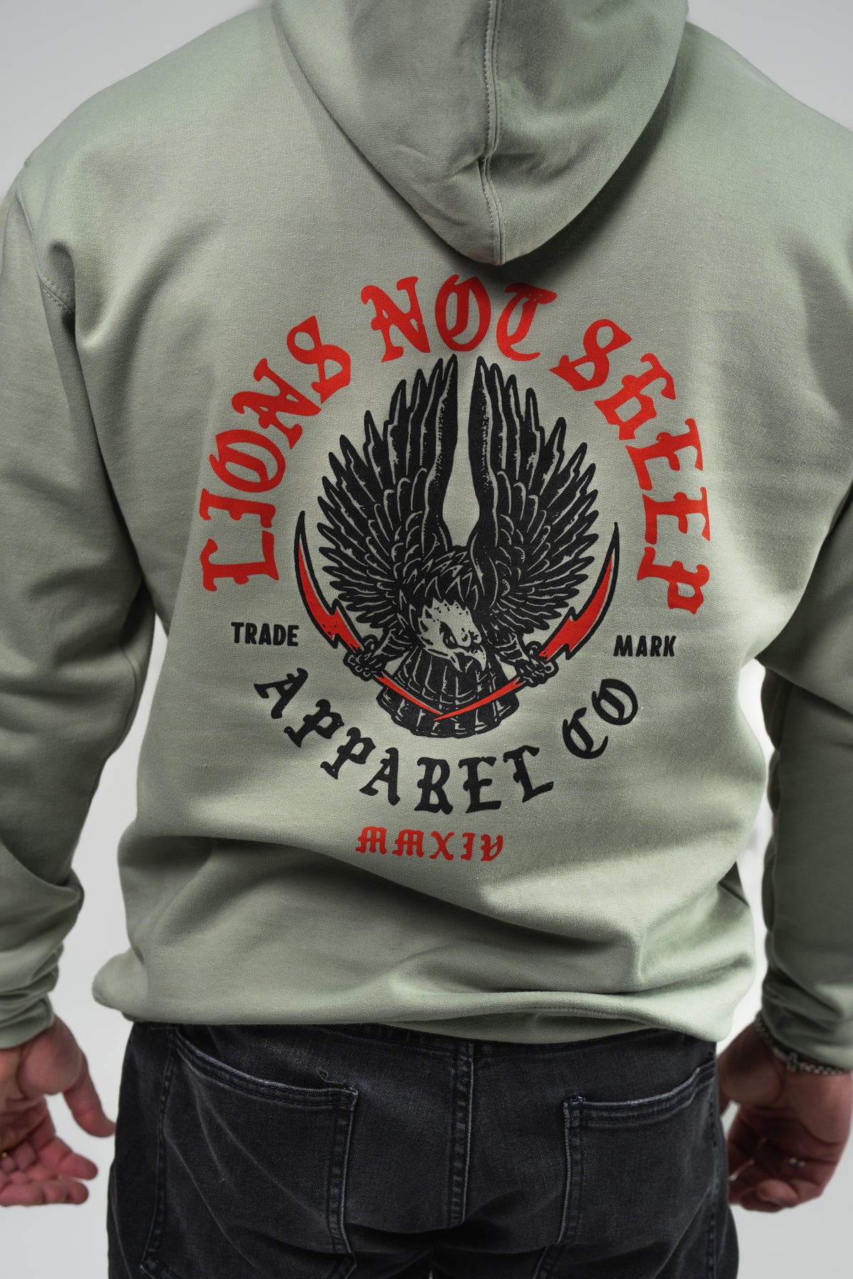 Lions Not Sheep &quot;Lightning Eagle&quot; Unisex Pullover Hoodie - Lions Not Sheep ®