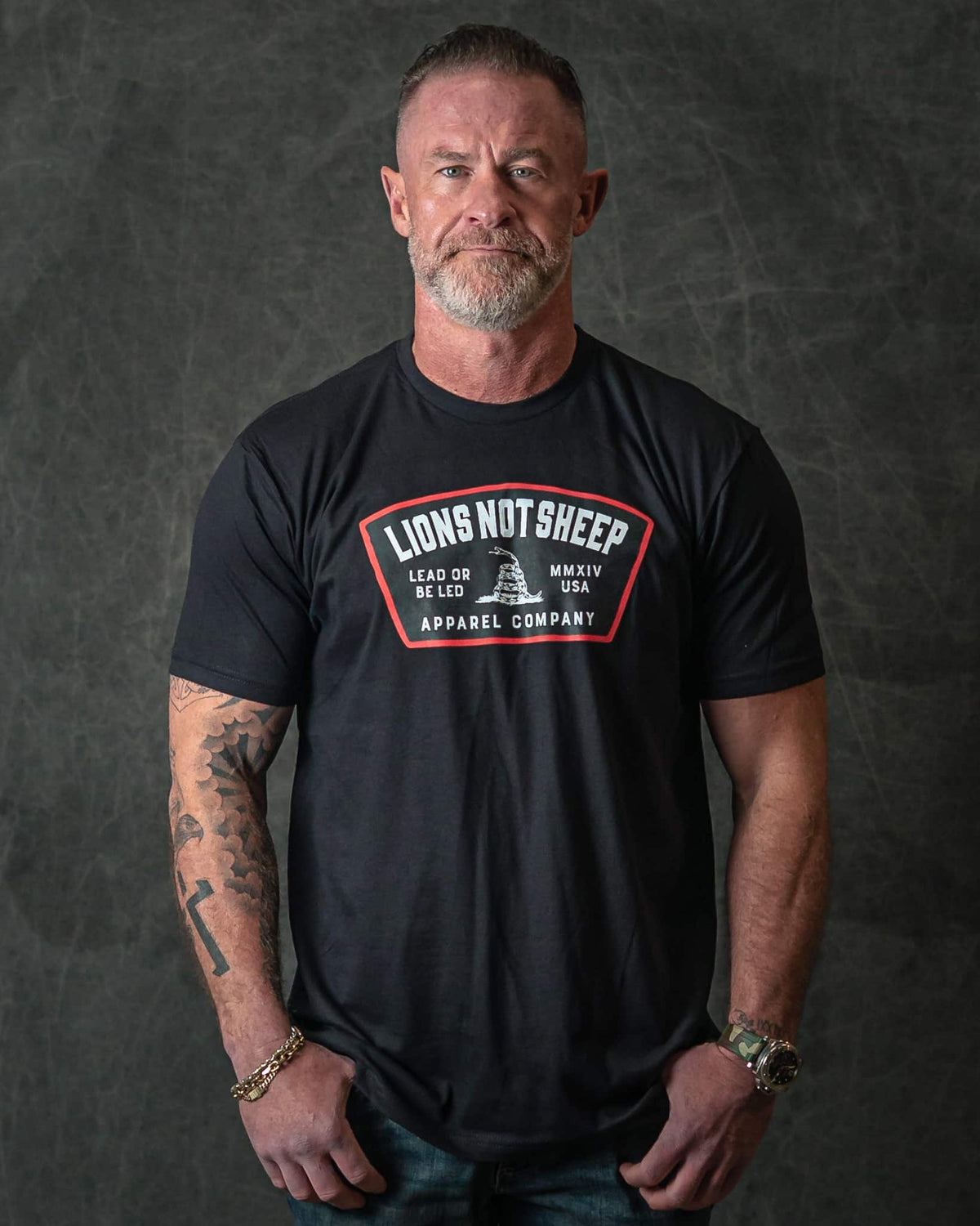 Lions Not Sheep "Lead From the Front" Tee