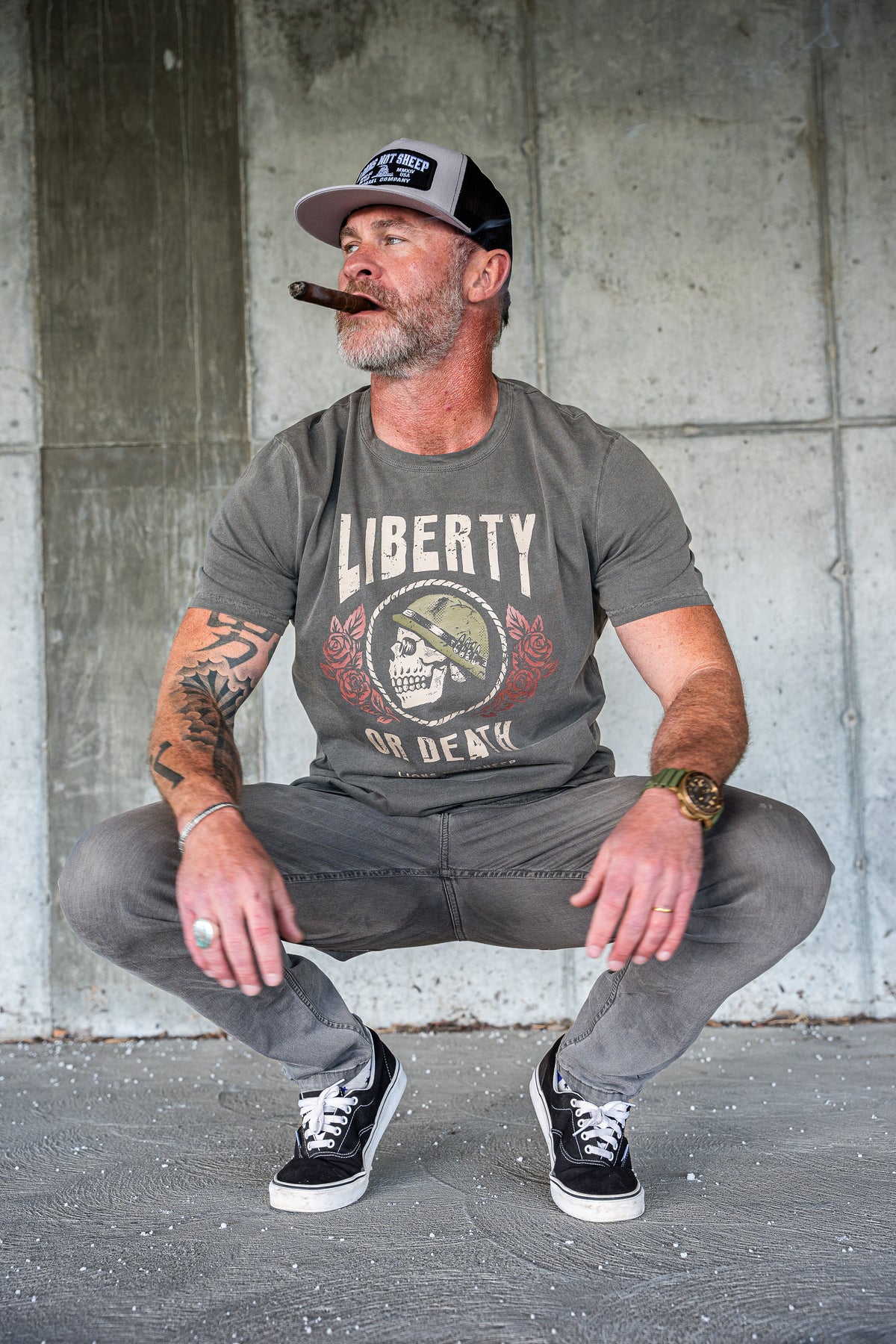 Lions Not Sheep &quot;War Hero&quot; Premium USA Tee - Lions Not Sheep ®