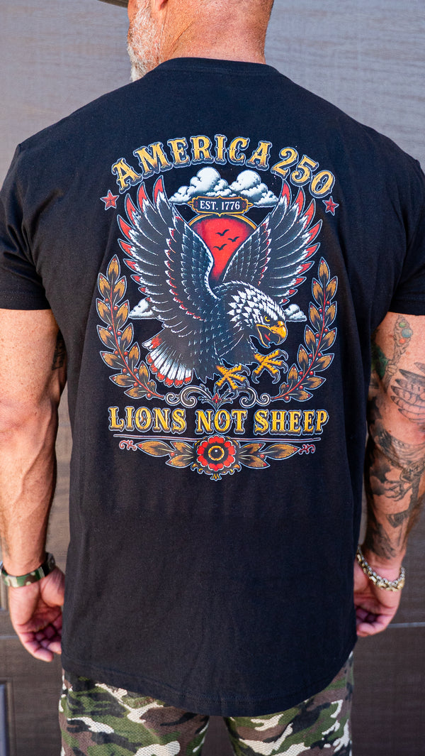 Lions Not Sheep "America 250" Tee