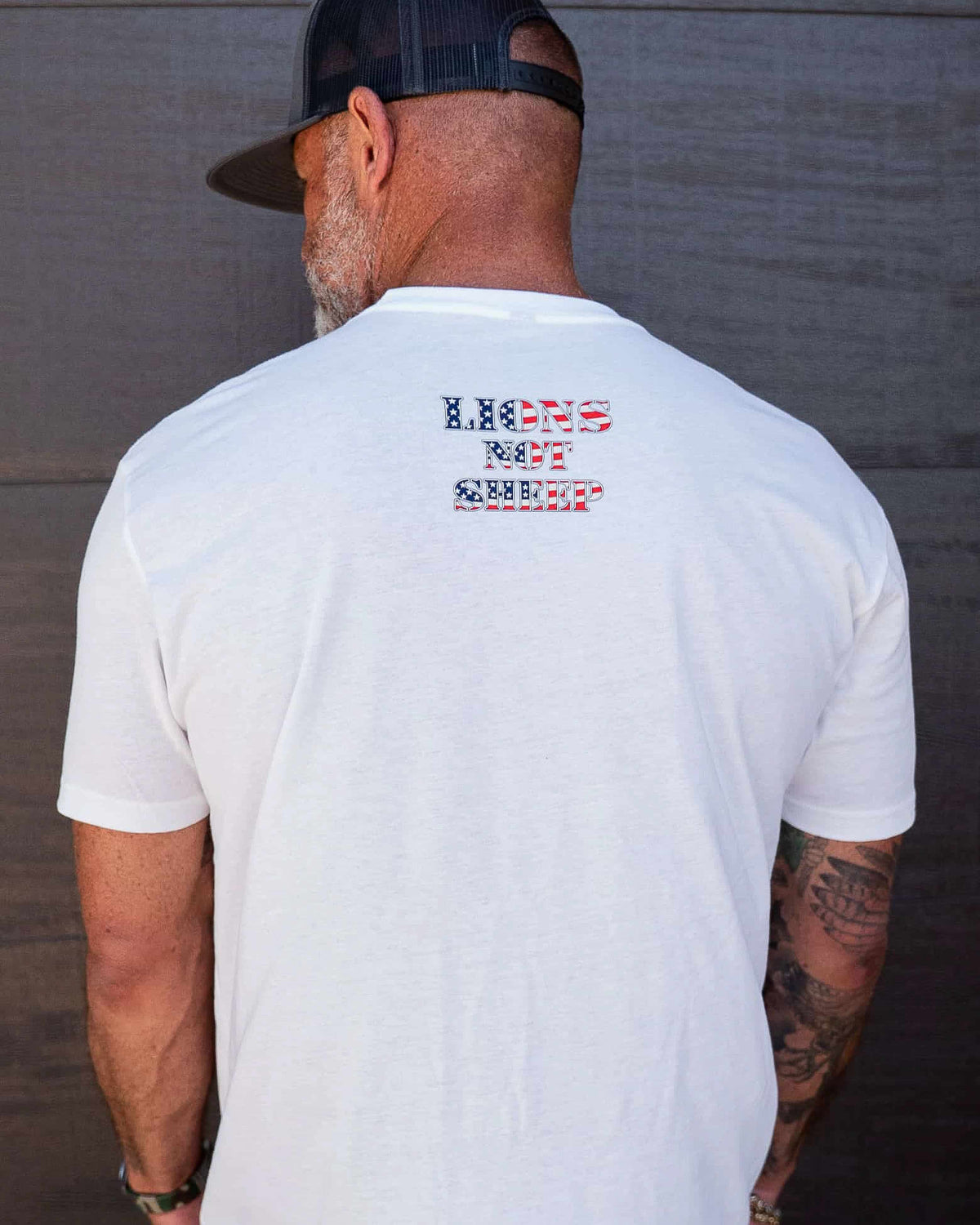 Lions Not Sheep "Flag" Tee