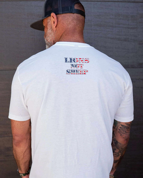 Lions Not Sheep "Flag" Tee