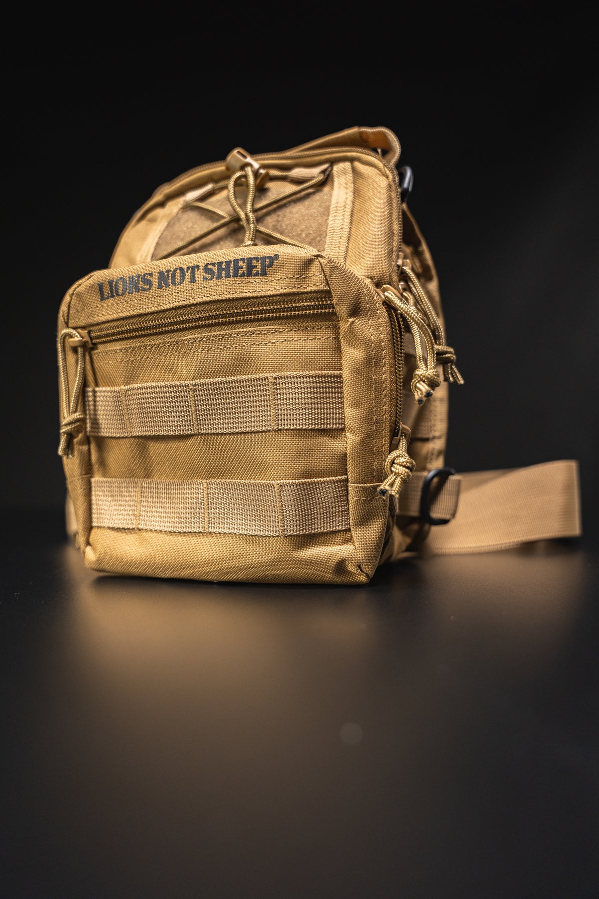 Lions Not Sheep &quot;OG&quot; Tactical Sling Bag - Desert