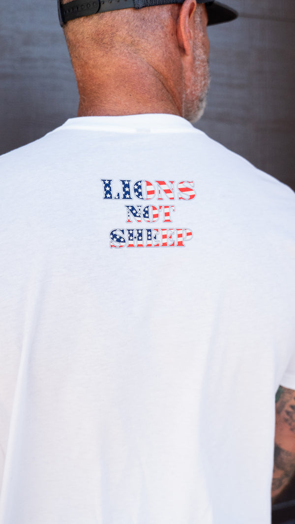 Lions Not Sheep "Flag" Tee