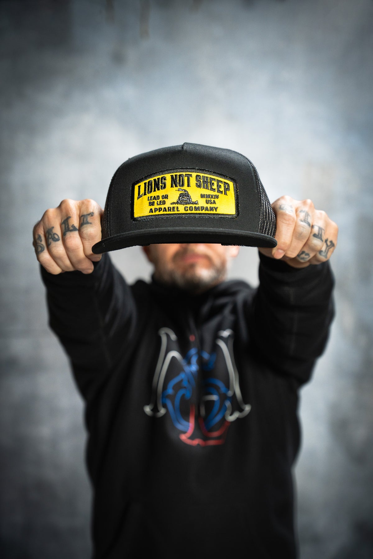 LEAD FROM THE FRONT Hat (Black/Yellow) - Lions Not Sheep ®