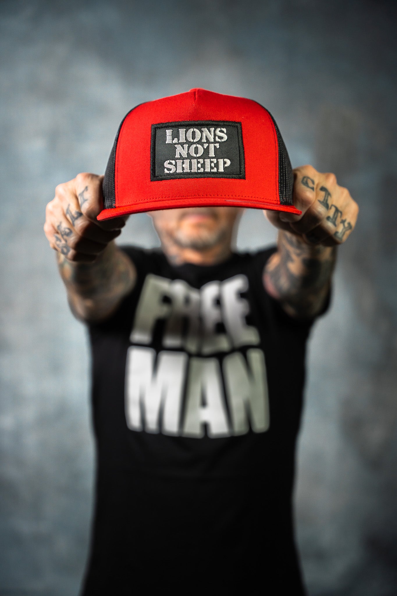 Lions Not Sheep OG Hat (Red/Black) - Lions Not Sheep ®