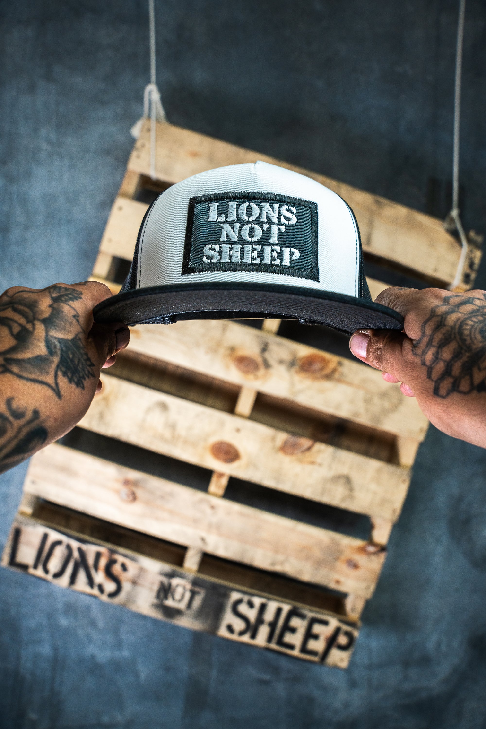Lions Not Sheep OG Hat (White / Black) - Lions Not Sheep ®