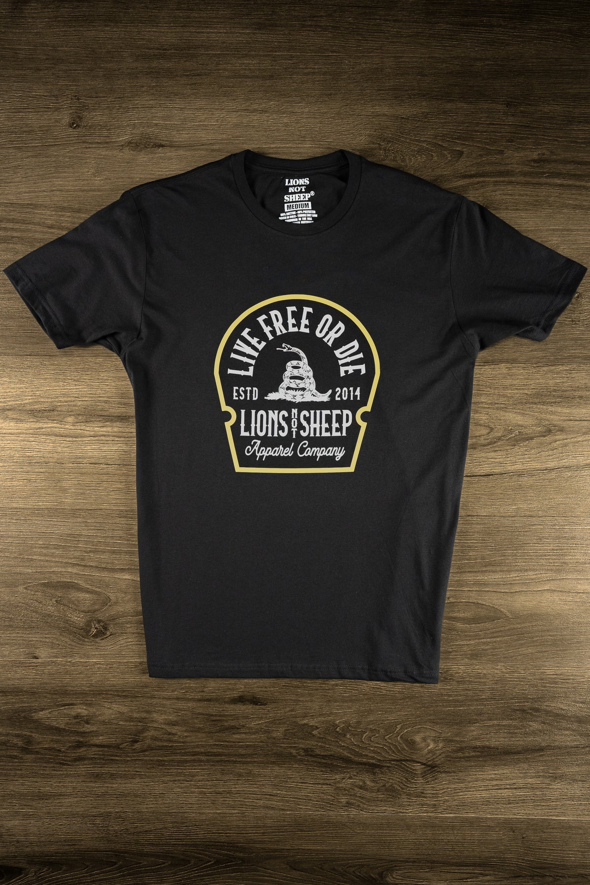 Lions Not Sheep &quot;Live Free or Die&quot; Tee - Lions Not Sheep ®
