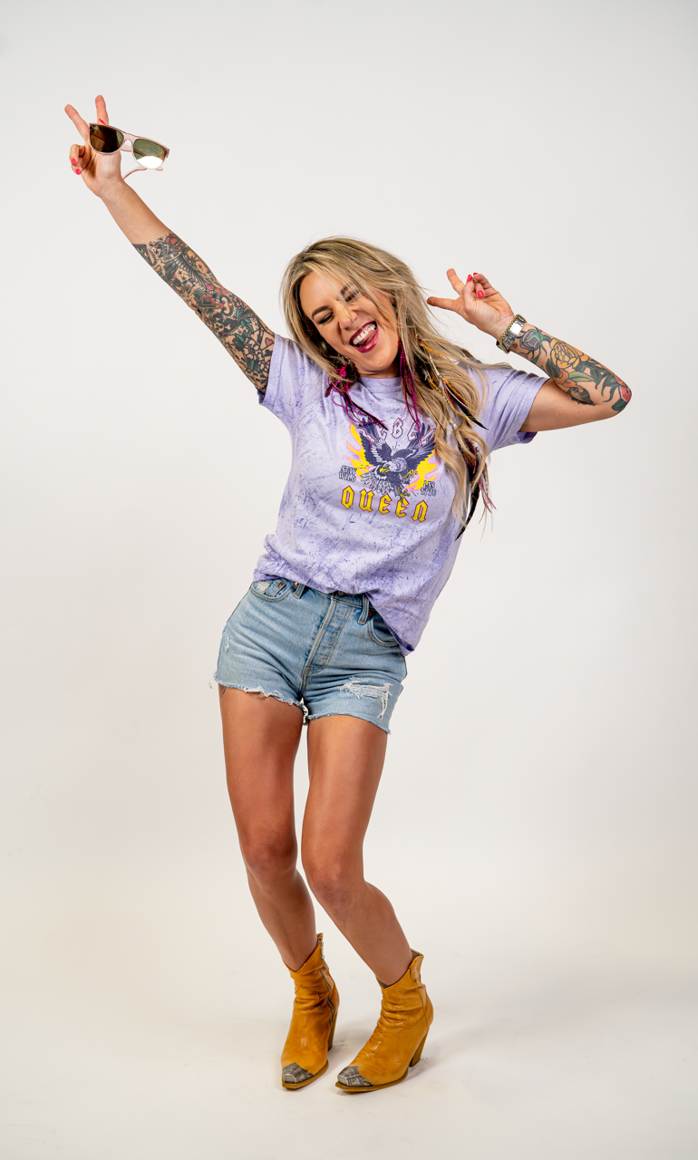 Rebel Queen “Rocking Eagle” tee - Lions Not Sheep ®