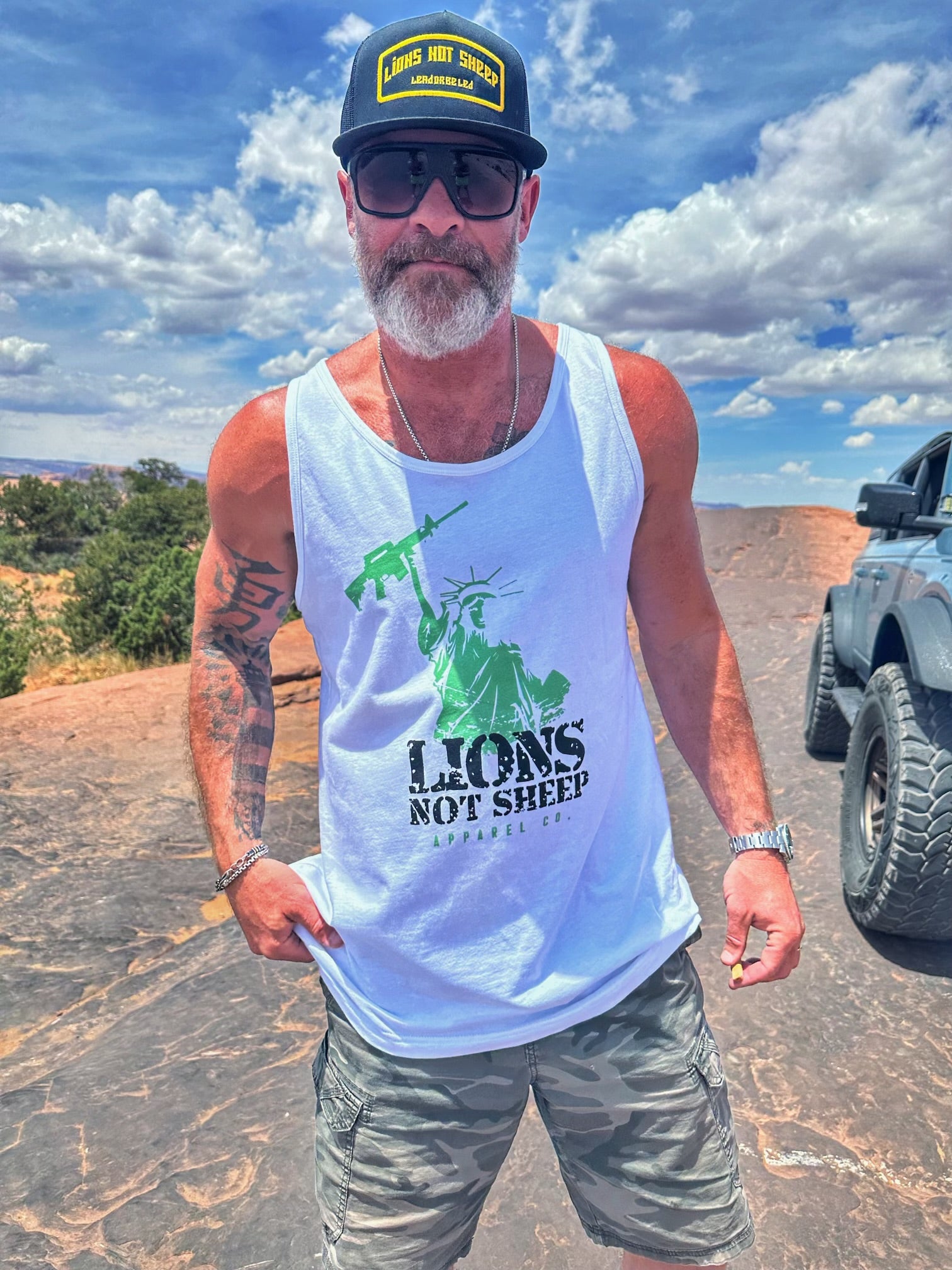 LNS Lady Liberty Mens Tank - Lions Not Sheep ®