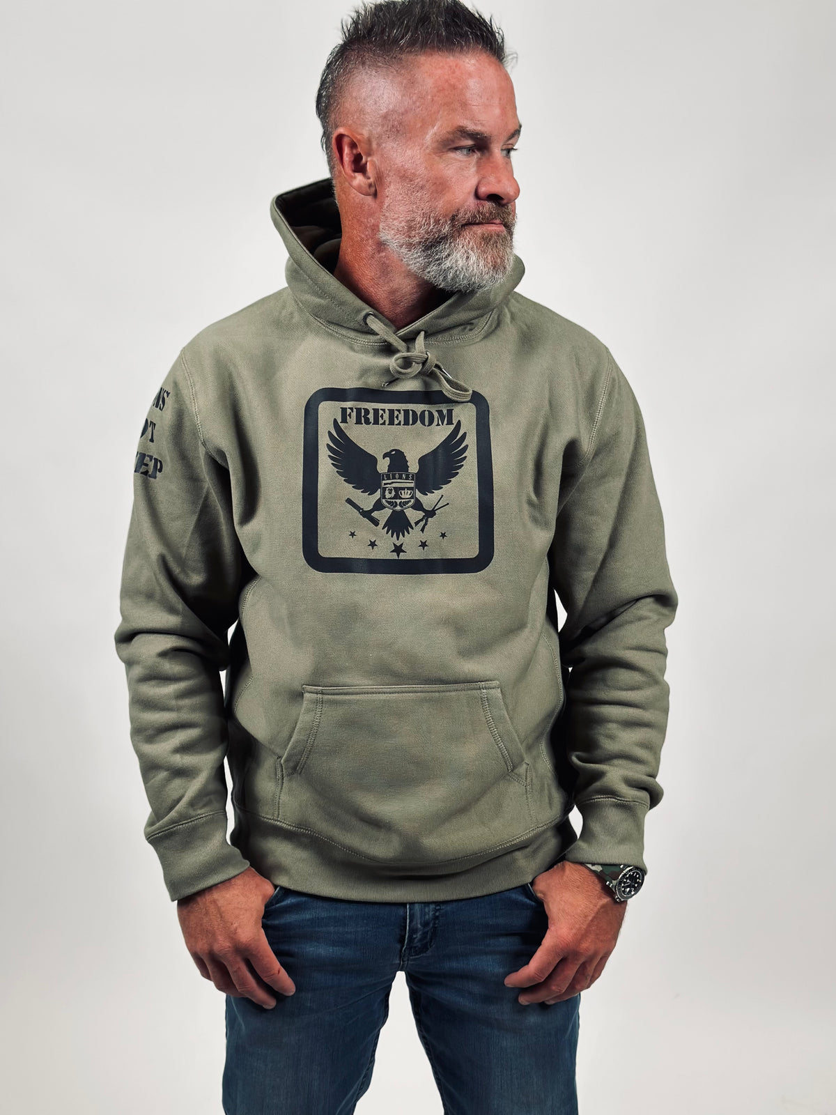 Lions Not Sheep &quot;Freedom&quot; Unisex Heavyweight Hoodie