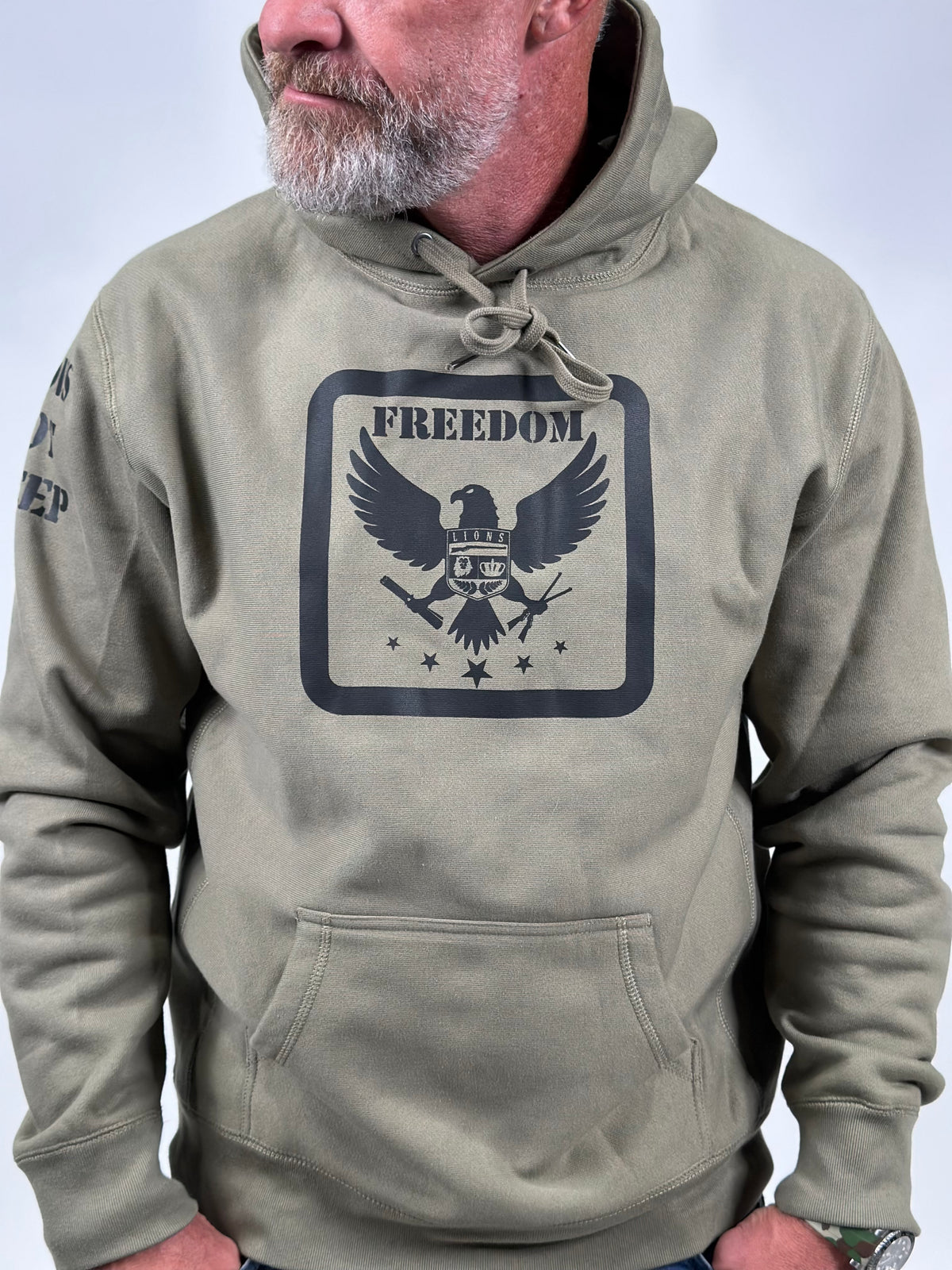 Lions Not Sheep &quot;Freedom&quot; Unisex Heavyweight Hoodie