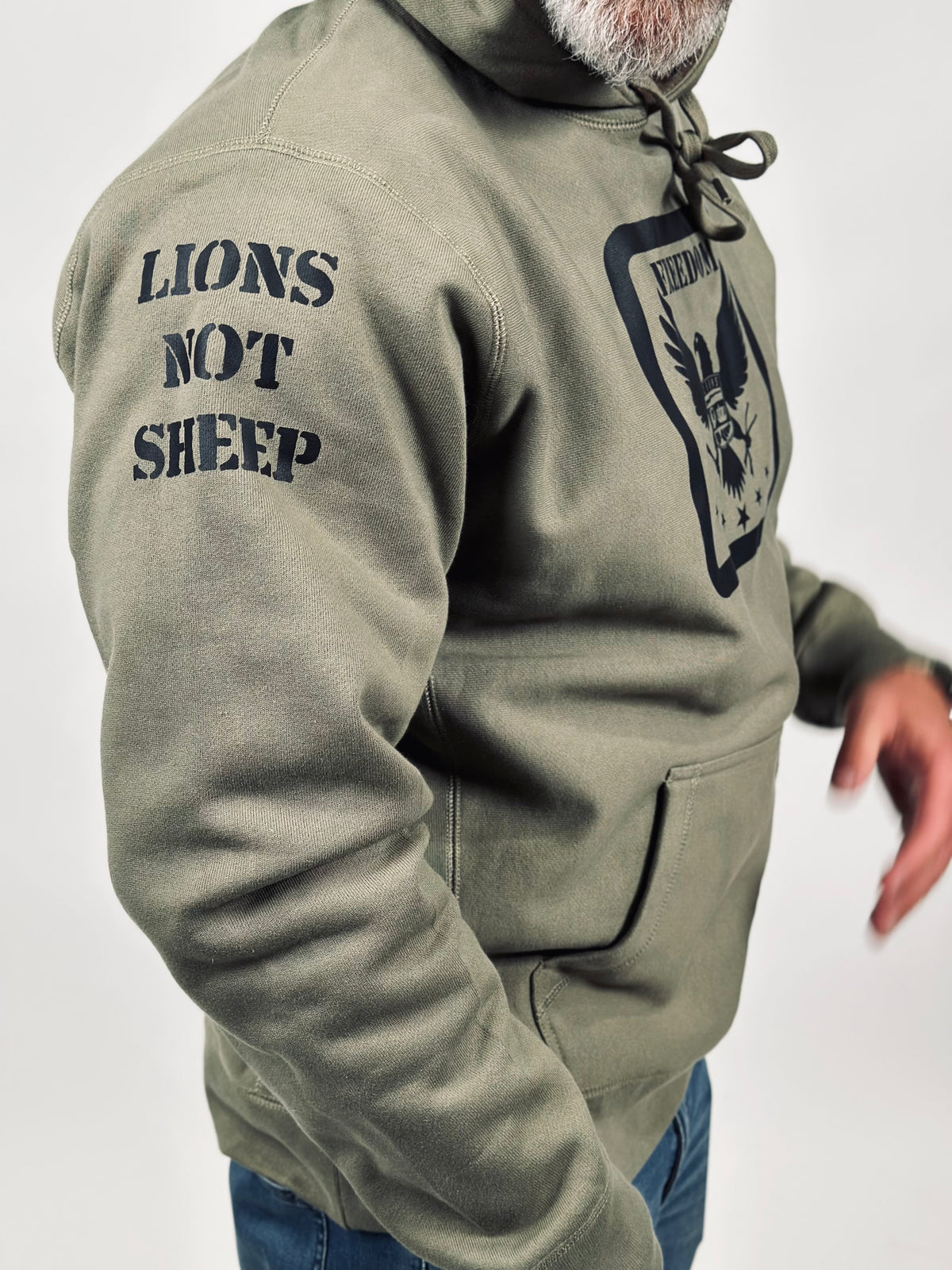 Lions Not Sheep &quot;Freedom&quot; Unisex Heavyweight Hoodie