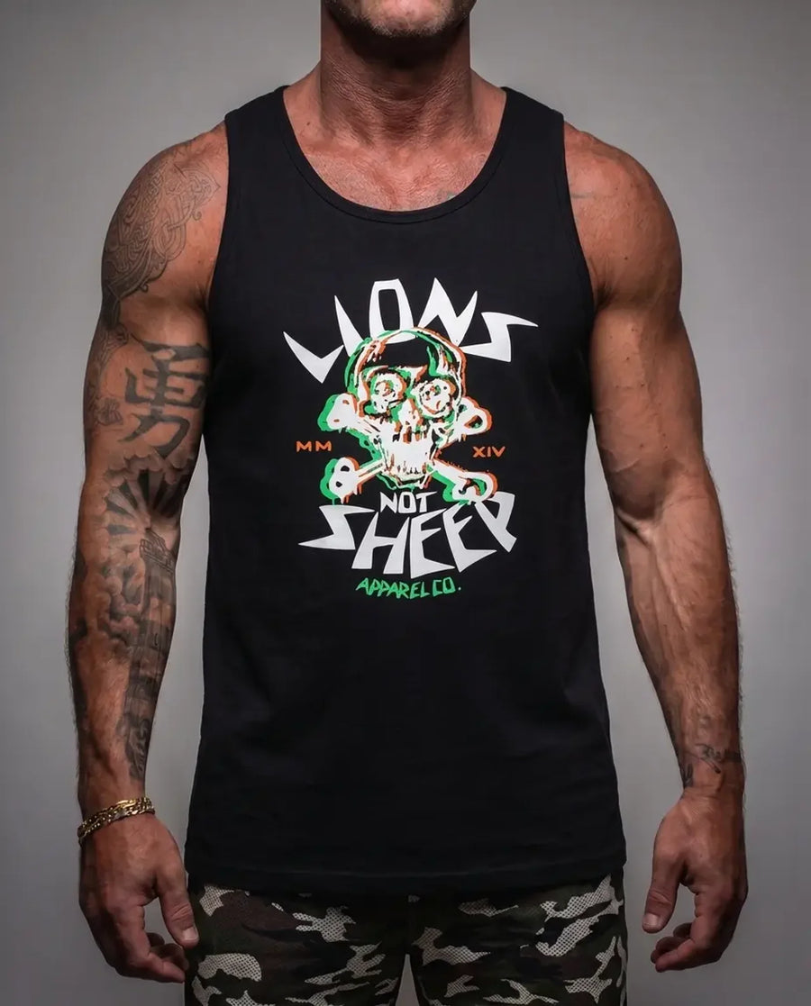 Lions Not Sheep "Glitch Skull" Tank