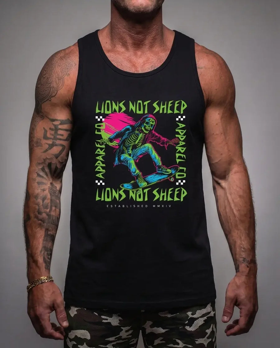 Lions Not Sheep "Skeleton Skate" Tank