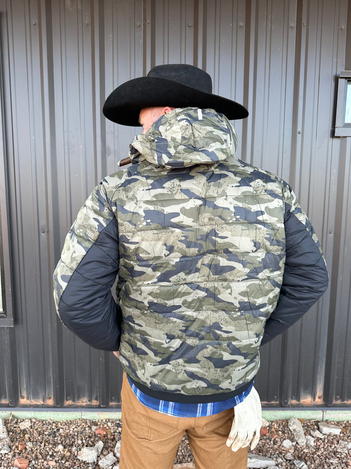 Lions Not Sheep Puffer Jacket - Camo