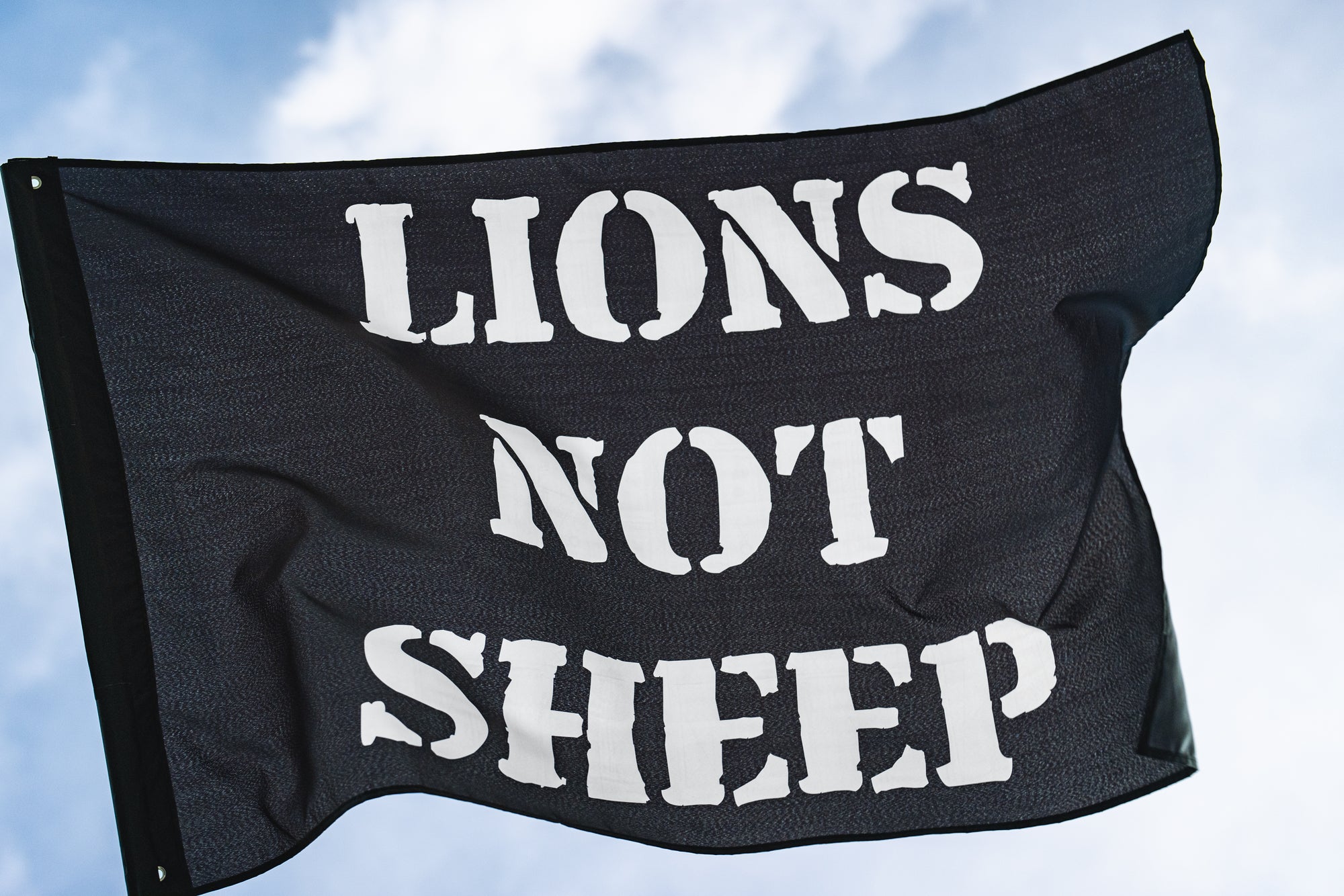 LIONS NOT SHEEP OG Flag - Lions Not Sheep ®