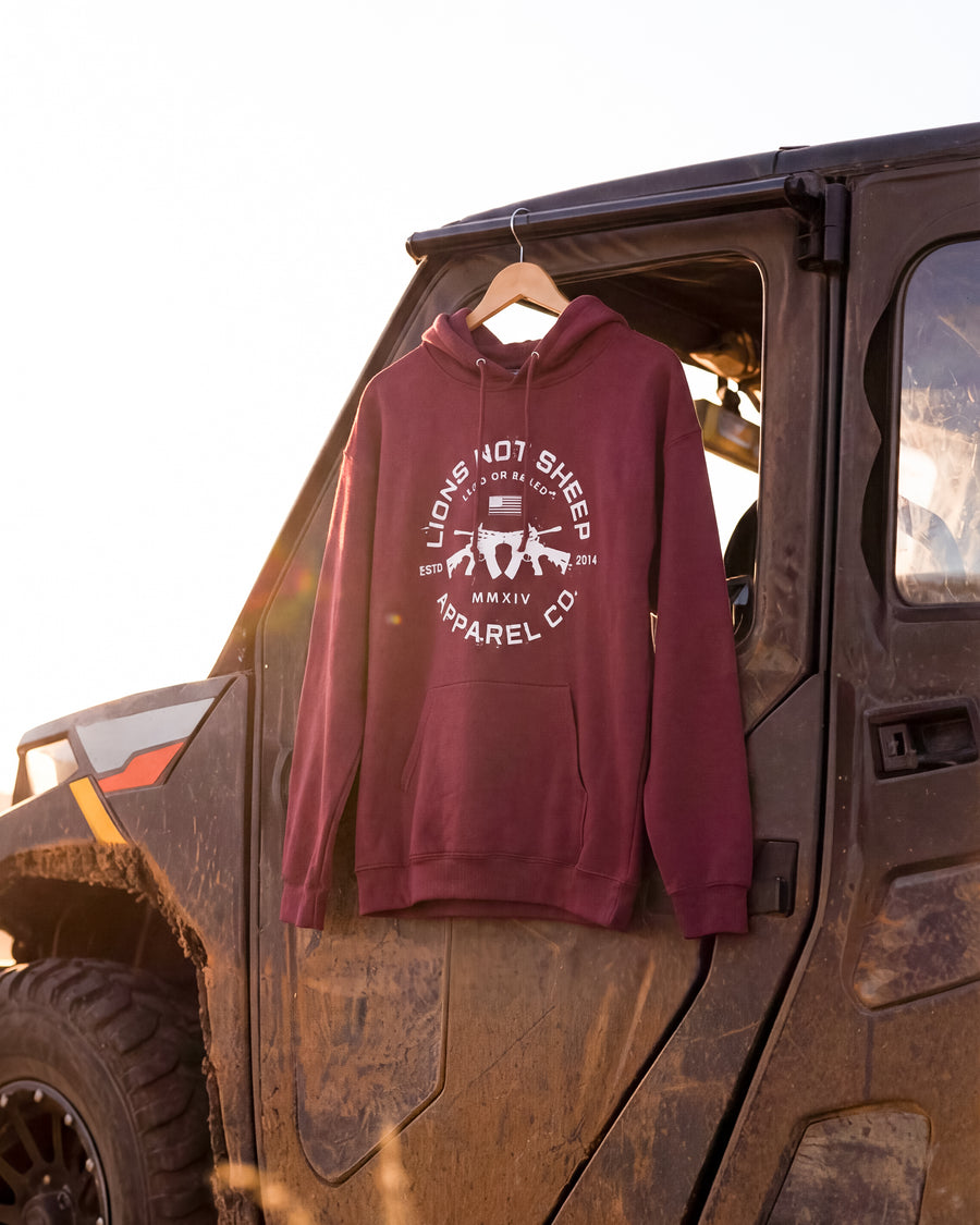 Lions Not Sheep "Cross Guns" Softstyle Fleece Hoodie