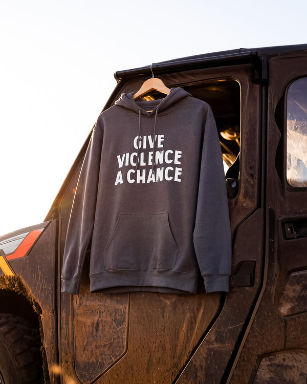 Lions Not Sheep "Give Violence A Chance" Softstyle Fleece Hoodie