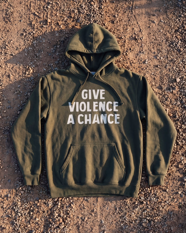 Lions Not Sheep "Give Violence A Chance" Softstyle Fleece Hoodie