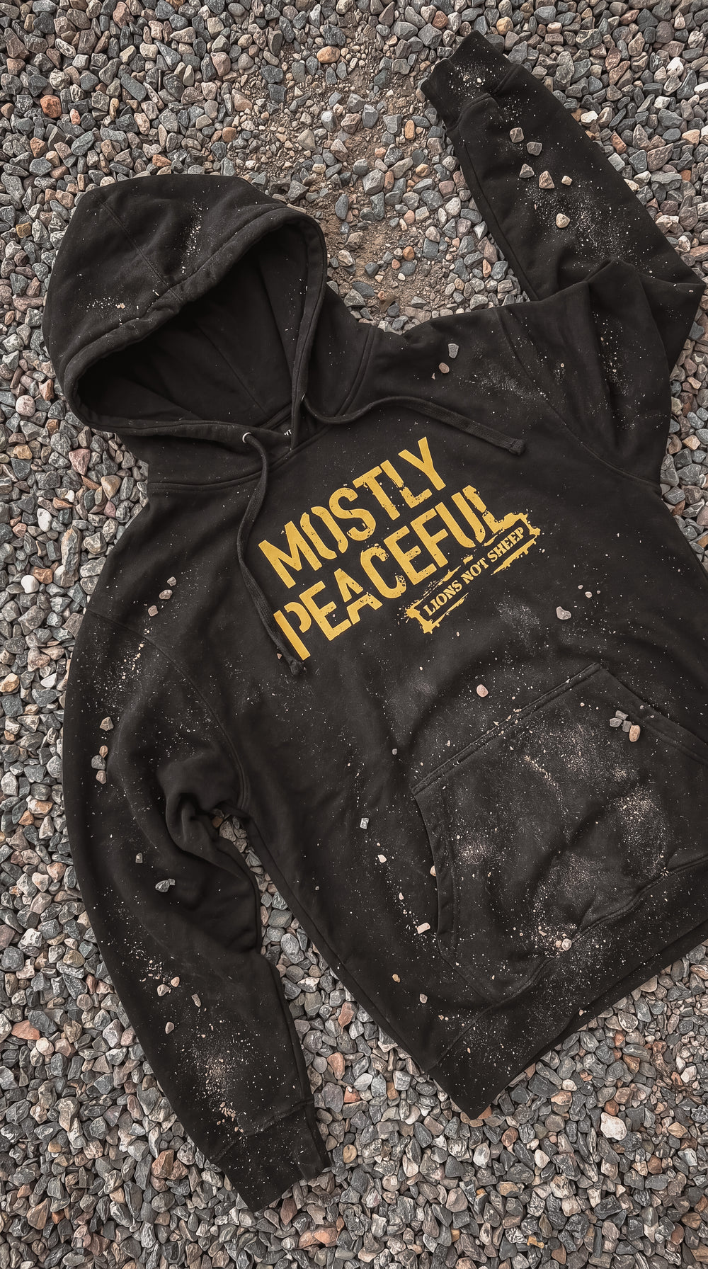 Lions Not Sheep "Mostly Peaceful" Softstyle Fleece Hoodie