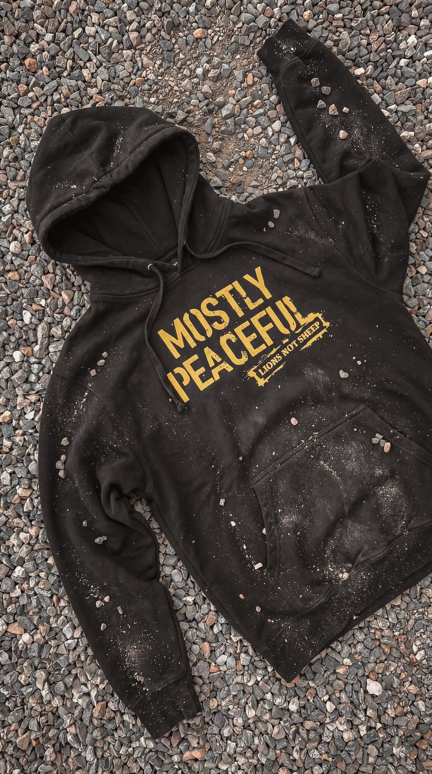 Lions Not Sheep "Mostly Peaceful" Softstyle Fleece Hoodie