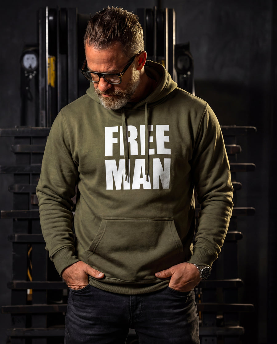 Lions Not Sheep "Free Man" Softstyle Fleece Hoodie