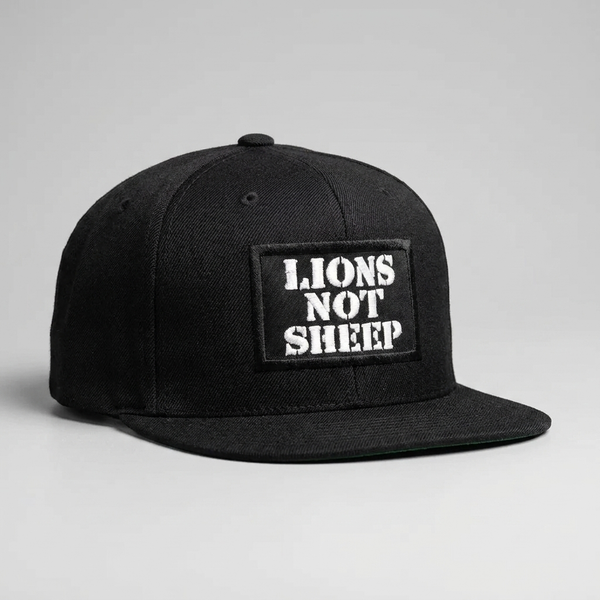 Lions Not Sheep "OG" SnapBack Hat - Black