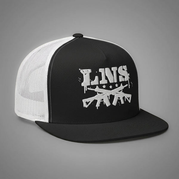 Lions Not Sheep "AR-15" 5 Panel Trucker Hat - Dark Version